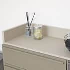 スリム設計のモダンキャビネット (幅90cm GY) 4枚目画像