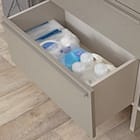 スリム設計のモダンキャビネット (幅90cm GY) 7枚目画像