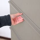 スリム設計のモダンキャビネット (幅90cm GY) 8枚目画像