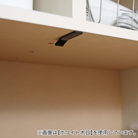 スリム設計のモダンキャビネット (幅90cm GY) 9枚目画像