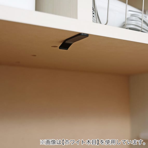 スリム設計のモダンキャビネット (幅90cm GY) 9枚目画像