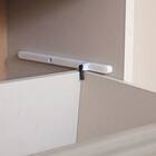 スリム設計のモダンキャビネット (幅90cm GY) 10枚目画像