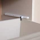 スリム設計のモダンキャビネット (幅90cm GY) 10枚目画像