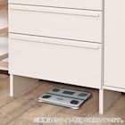 スリム設計のモダンキャビネット (幅90cm GY) 13枚目画像