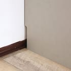 スリム設計のモダンキャビネット (幅90cm GY) 14枚目画像