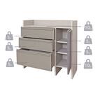 スリム設計のモダンキャビネット (幅90cm GY) 15枚目画像