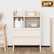 スリム設計のモダンキャビネット (幅64cm)【期間限定価格:11/28~1/5まで】