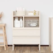 スリム設計のモダンキャビネット (幅64cm)【期間限定価格:11/28~1/5まで】