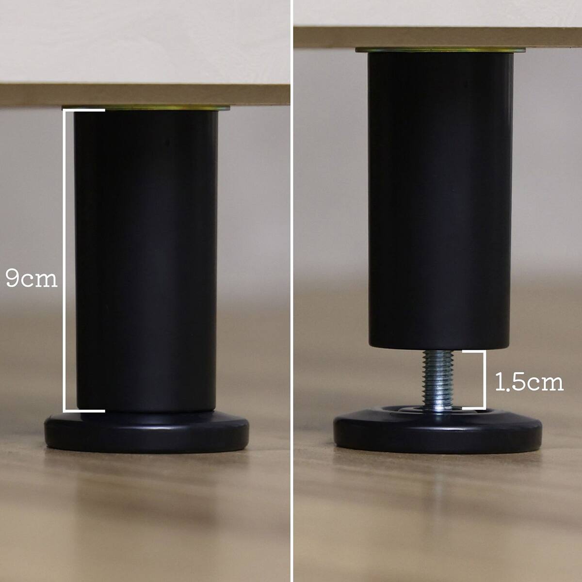 ニトリ　塗り壁調モダンキャビネット（3枚扉　幅105cm GY/BK) 塗り壁調モダンキャビネット (3枚扉 幅105cm GY/BK) | ニトリネット