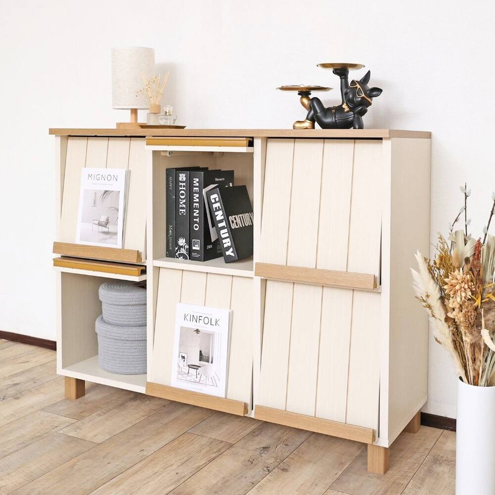 ディスプレイキャビネット (幅114.5cm WH)通販 | ニトリネット【公式  