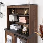 上置きにもなるオープンラック (幅77cm BR) 3枚目画像