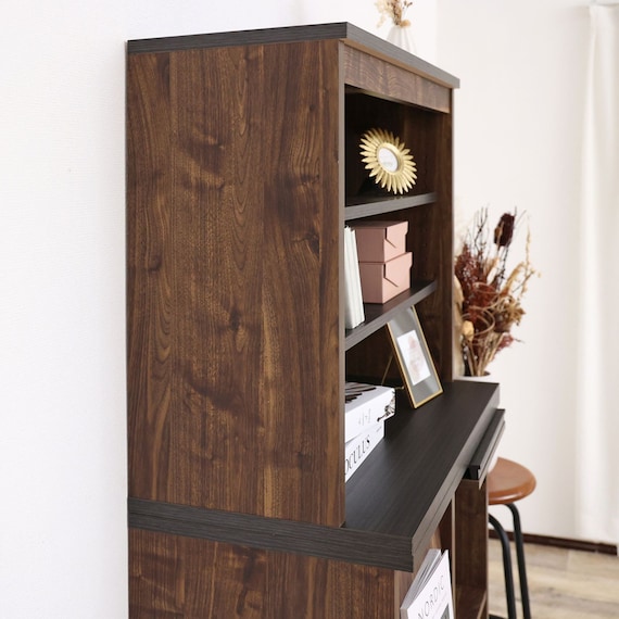 上置きにもなるオープンラック (幅77cm BR) 4枚目画像