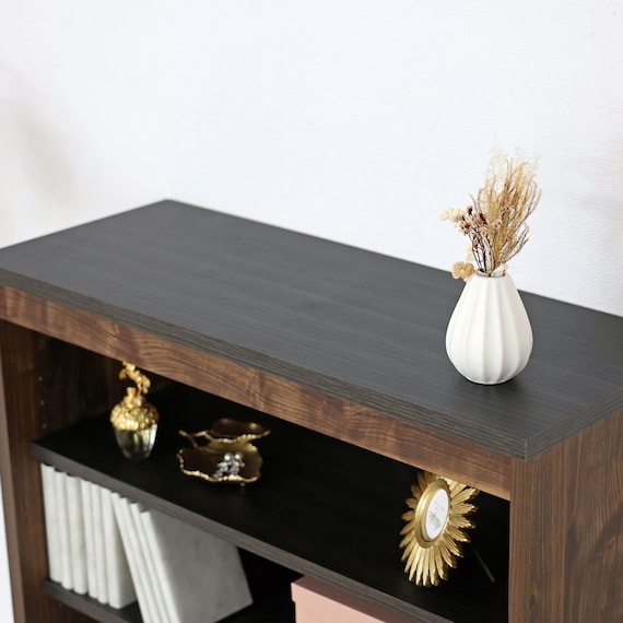 上置きにもなるオープンラック (幅77cm BR) 5枚目画像