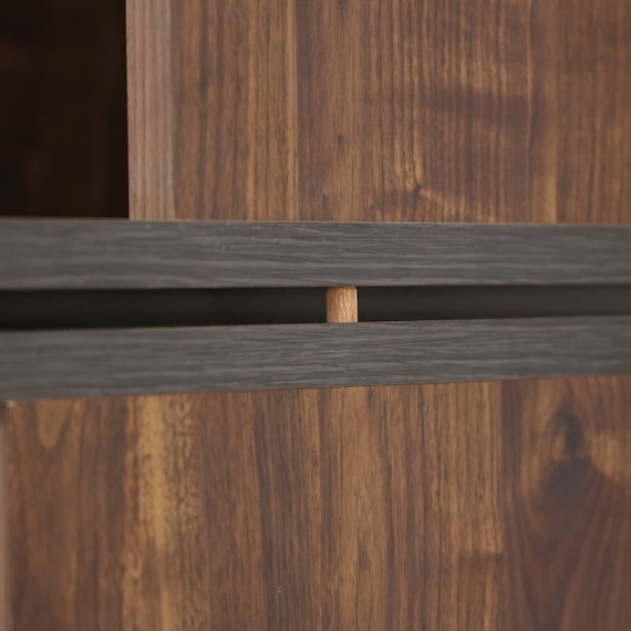 上置きにもなるオープンラック (幅77cm BR) 8枚目画像