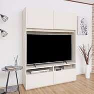 モダン ハイタイプテレビボード(幅134.5cm)