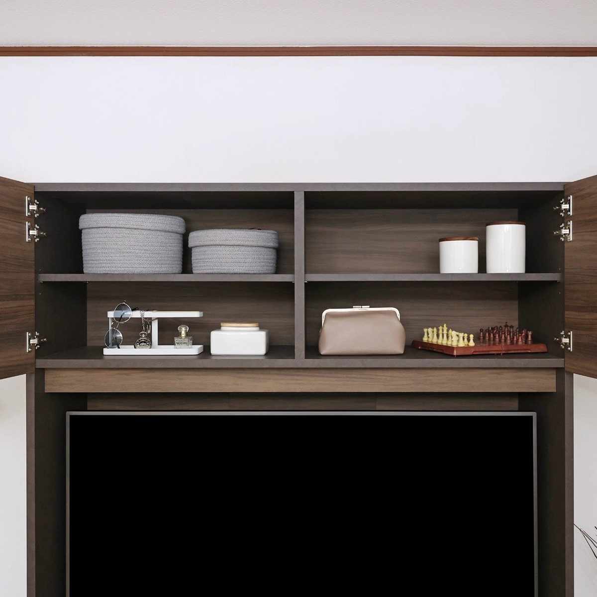 モダン ハイタイプテレビボード (幅134.5cm BR) | ニトリネット【公式