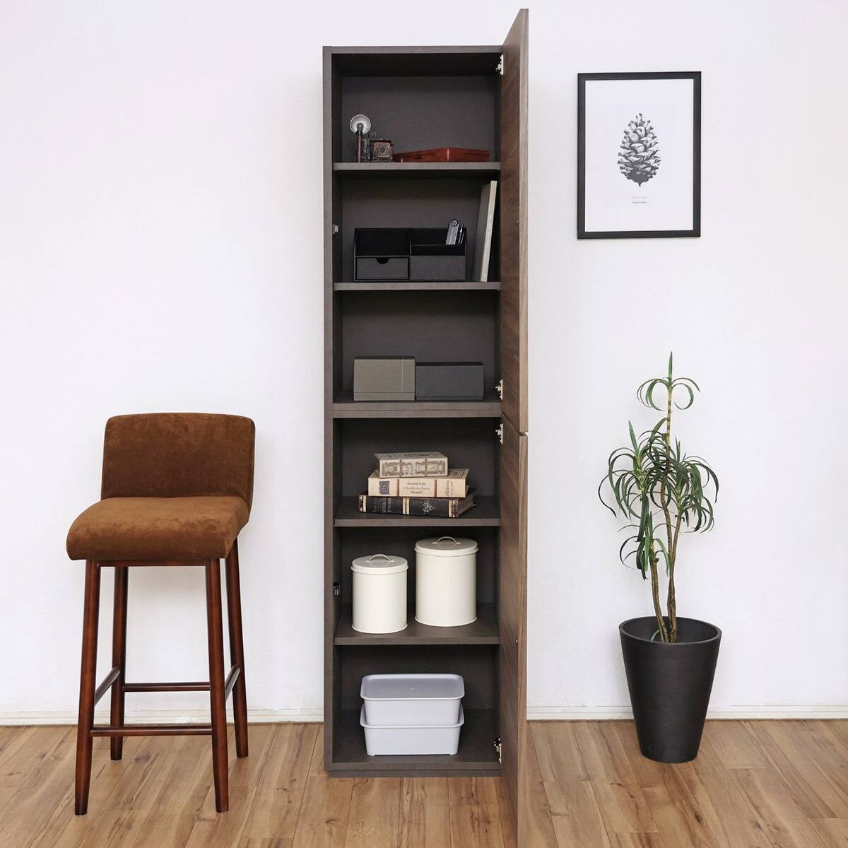 モダンキャビネット ナチュラルウッド モダン キャビネット (幅45cm BR) | ニトリネット【公式】 家具