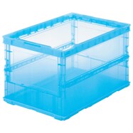 TRUSCO 折りたたみコンテナスケルコン 薄型タイプ フタなし 50L