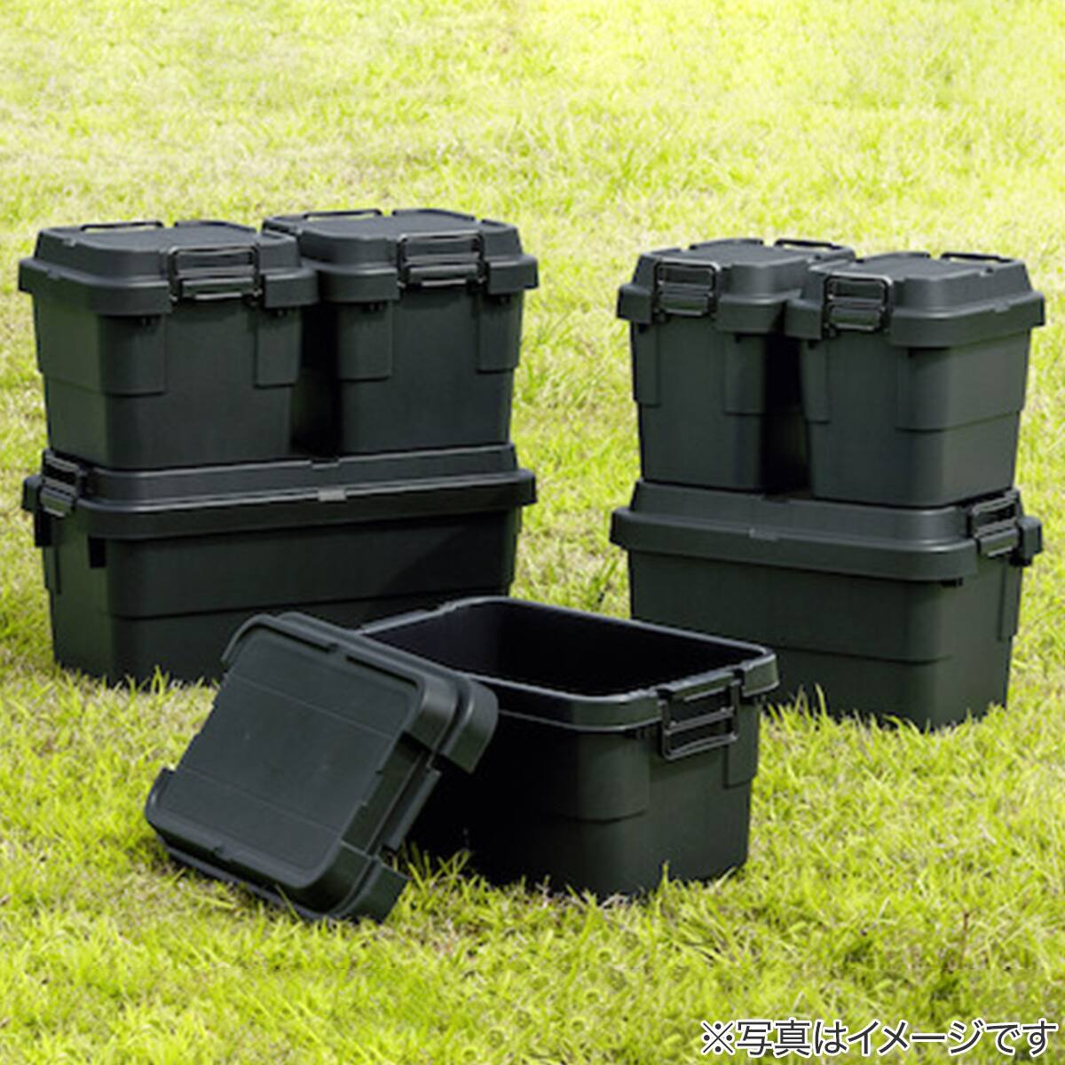 TRUSCO 道具箱トランクカーゴ フラット天板 50L(ブラック) | ニトリ TRUSCO 道具箱トランクカーゴ フラット天板 50L(ブラック) | ニトリ