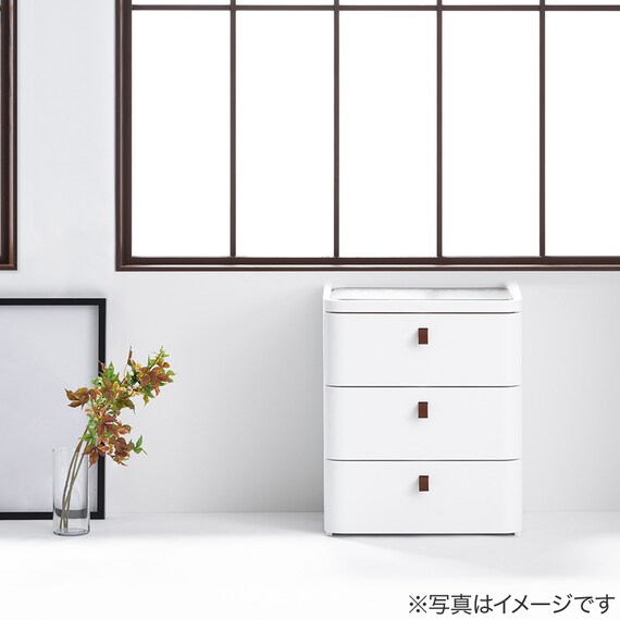 ロイヤルドロアー 3段 543(WH/DBR) 2枚目画像