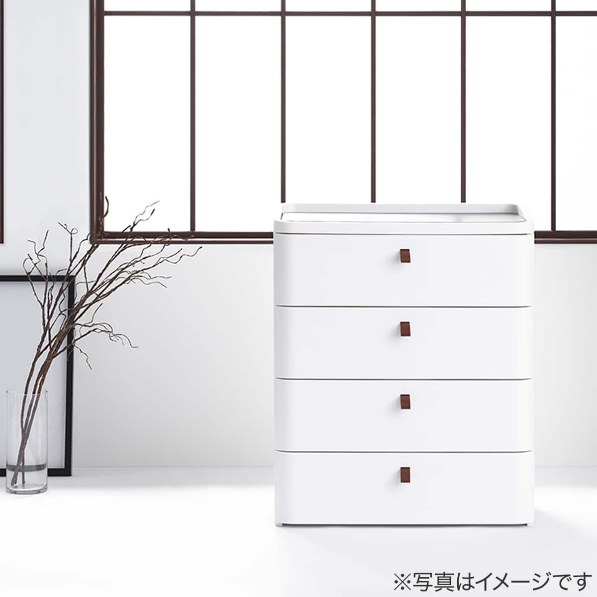 ロイヤルドロアー 4段 724(WH/DBR) | ニトリネット【公式】 家具