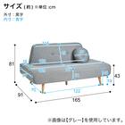座面が広い2.5人掛けソファ (ESN BE) 9枚目画像
