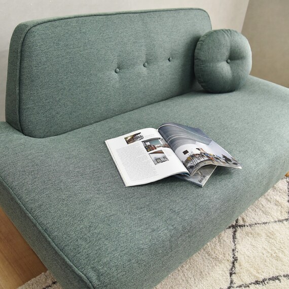 座面が広い2.5人掛けソファ (ESN GR) 5枚目画像