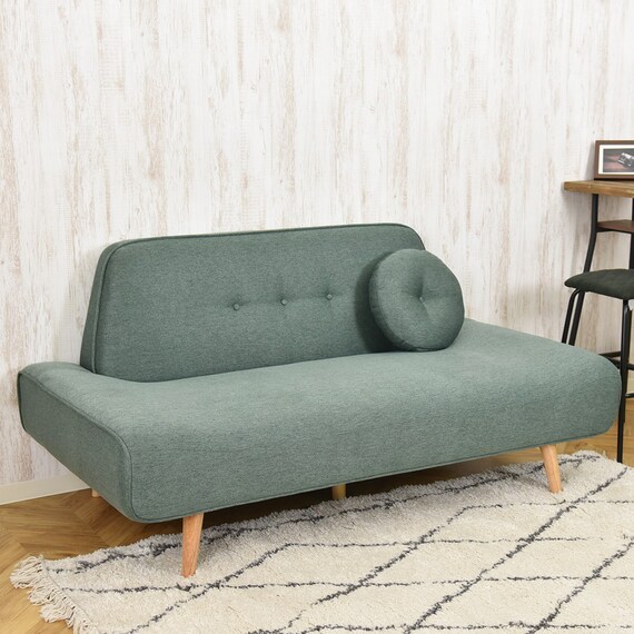 座面が広い2.5人掛けソファ (ESN GR) 6枚目画像