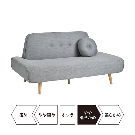 座面が広い2.5人掛けソファ (ESN GR) 12枚目画像