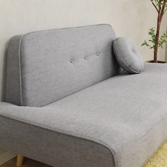 座面が広い2.5人掛けソファ (ESN GY) 4枚目画像