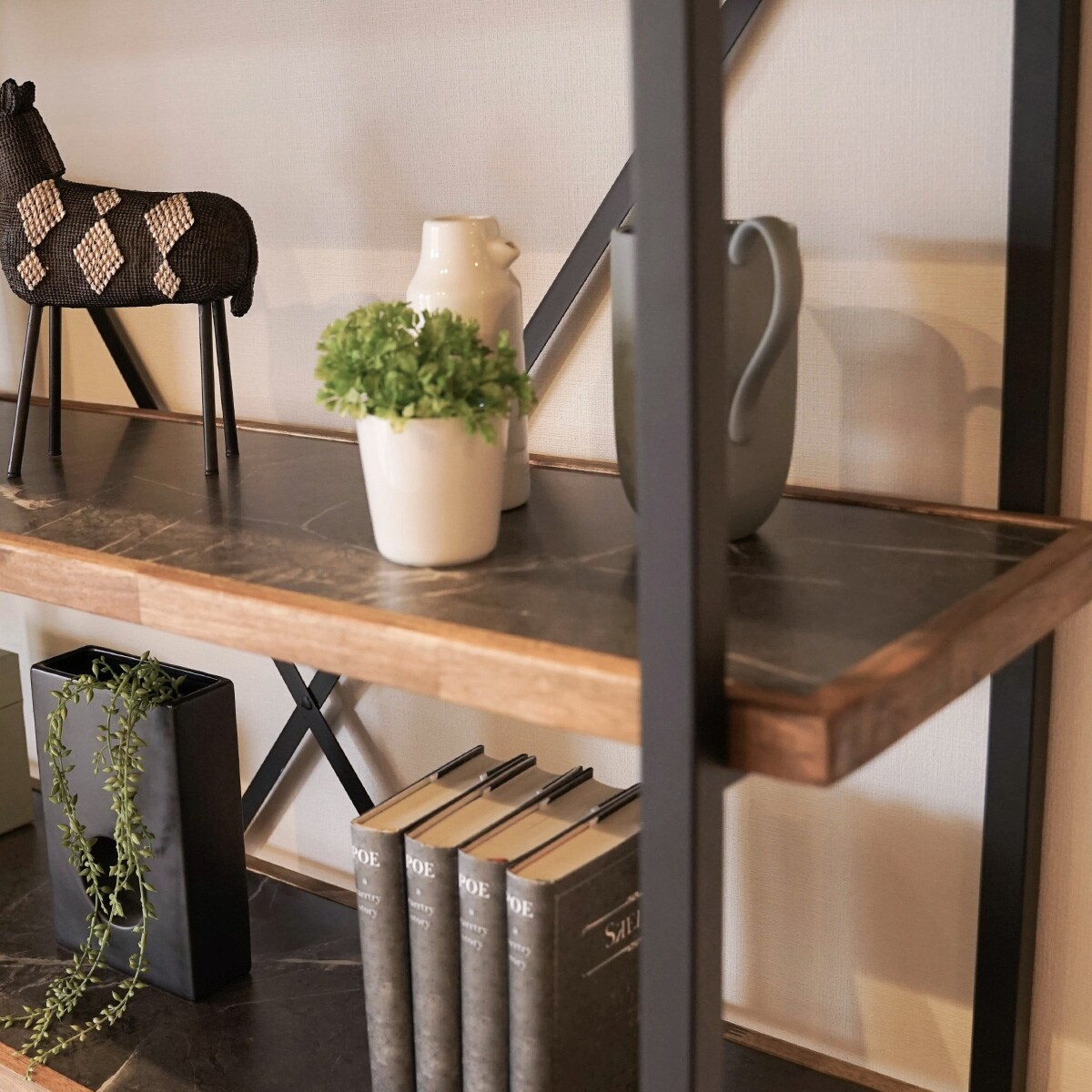 シェルフ (FJ 幅78cm 4段 石目調) | ニトリネット【公式】 家具