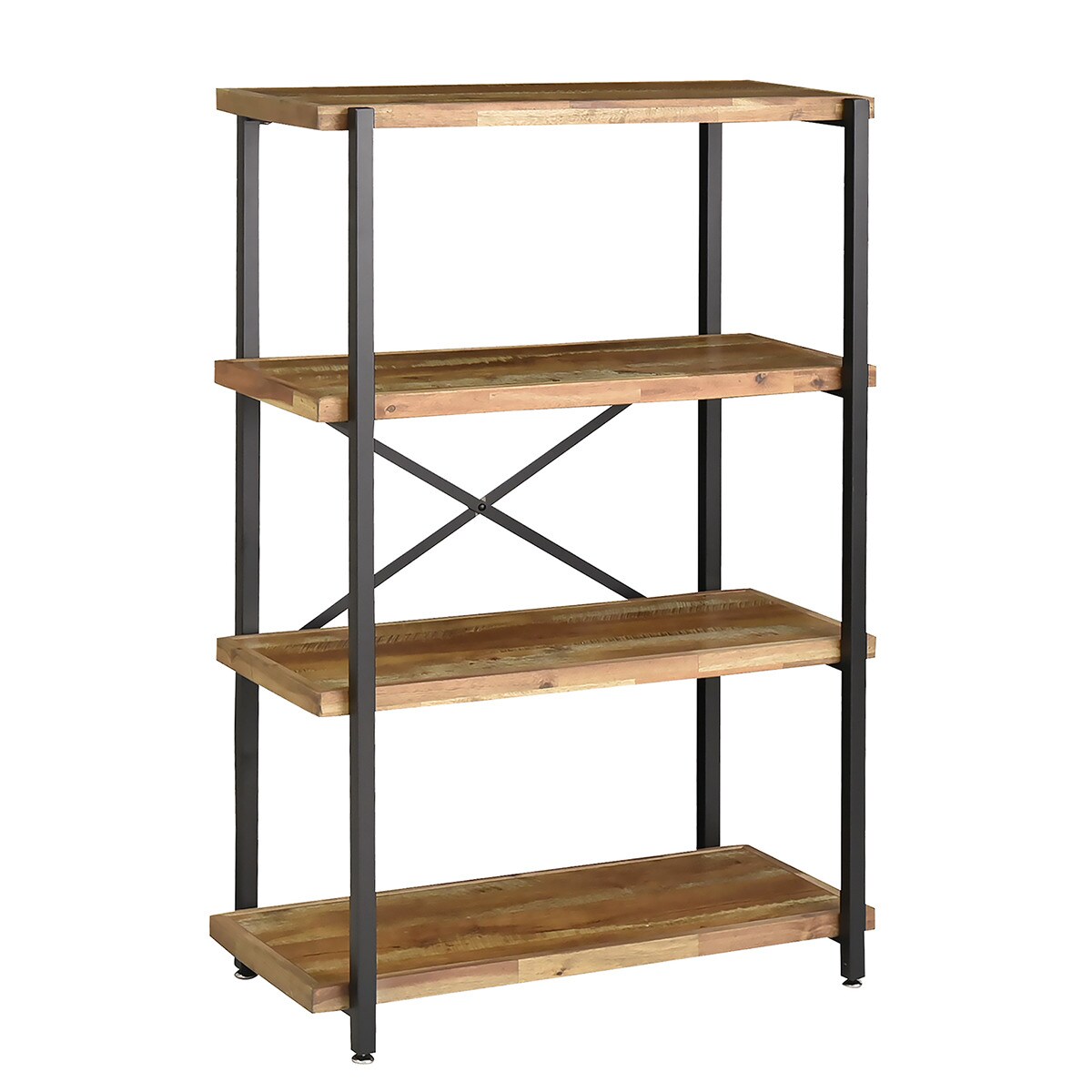 カントリ雑貨　ウッドシェルフ シェルフ 4段 幅60 天然木 ウッドラック オープンラック 棚 ナチュラル