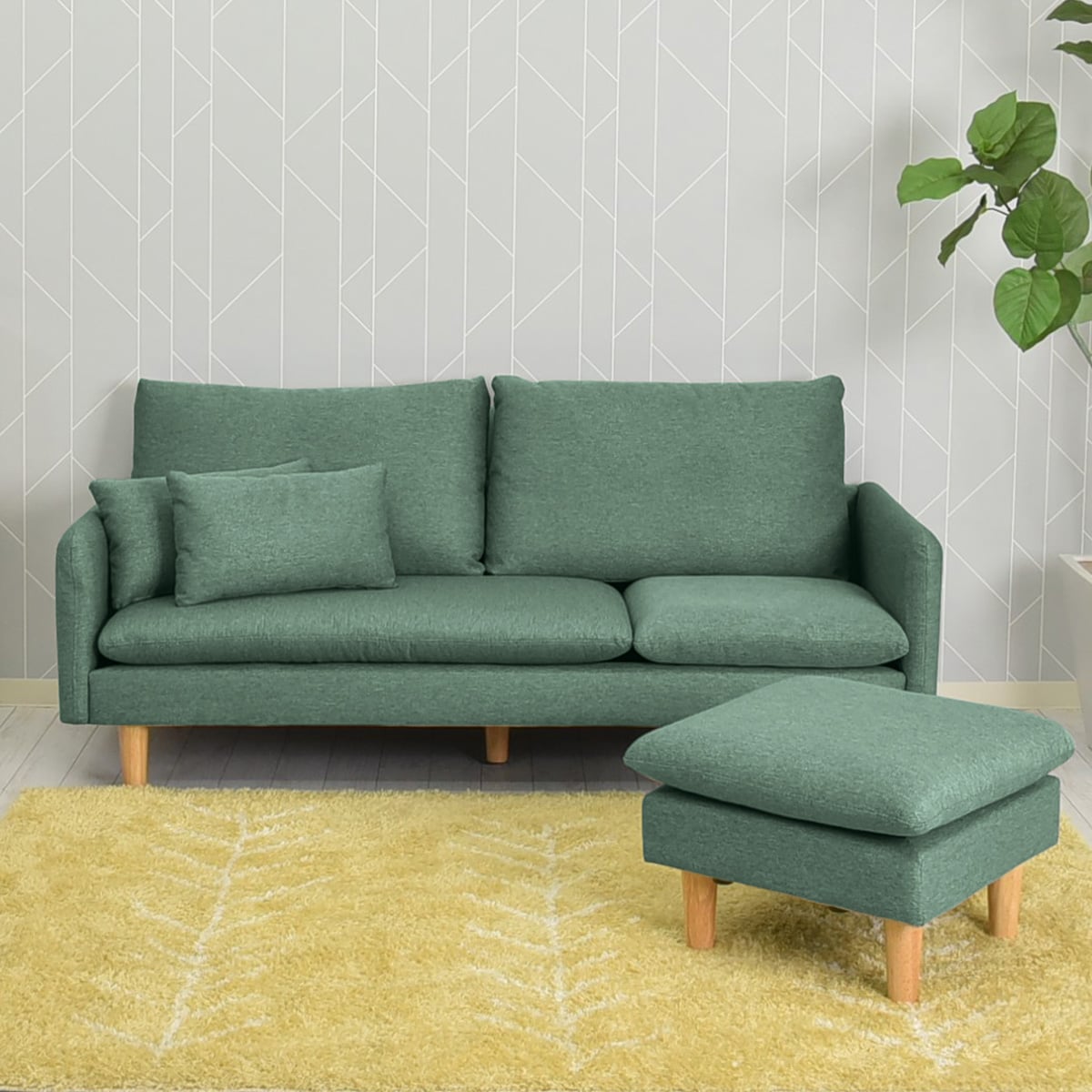 コンパクトカウチソファ 布張りタイプ (GRT GR) | ニトリネット【公式