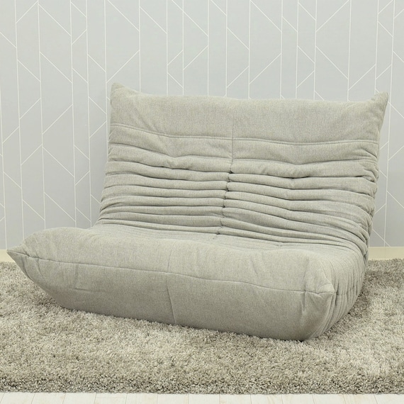 2人掛け3段階リクライニングソファ 布張りタイプ (N101 GY) 1枚目画像