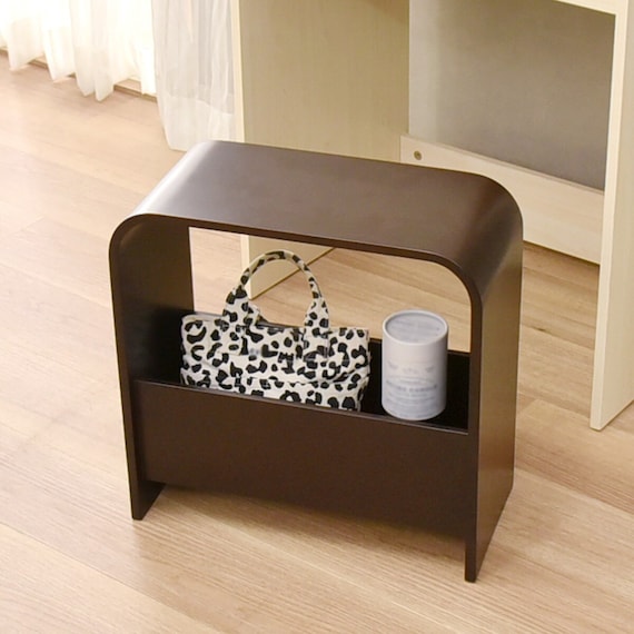 北欧風 収納付きスツール (DBR) 1枚目画像