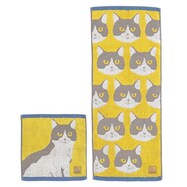 キャリータオル＆スキニータオル 2点セット (白黒猫)
