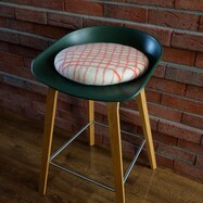 羊毛フェルトのチェアパッド チェック