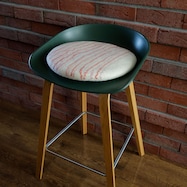 羊毛フェルトのチェアパッド 細ストライプ