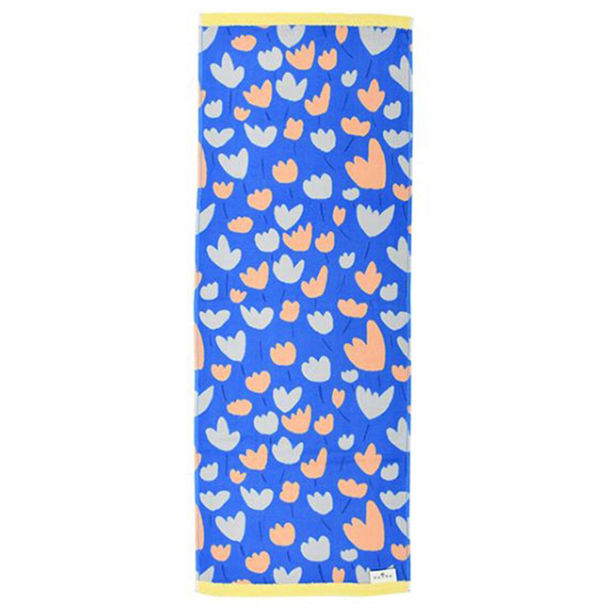 北欧柄のちょっとスリムなフェイスタオル 30×80cm(チューリップ
