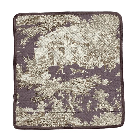 表裏で異なる柄が楽しめる起毛座布団カバー 55×59cm(PDR PU) 5枚目画像