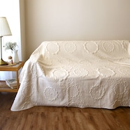 ぷっくり立体加工の花柄マルチキルトカバー(PLL)