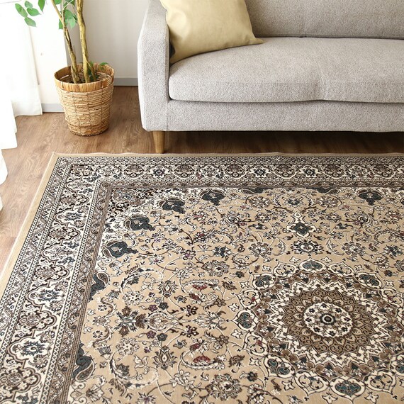 国産モケットラグ 200X200cm (ASR BE) 1枚目画像