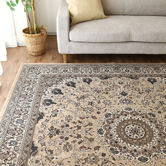 国産モケットラグ 240X240cm (ASR BE) 1枚目画像