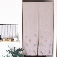可愛い花柄の刺繍のれん (アルテ)