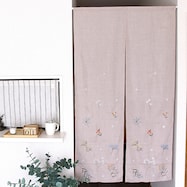 可愛い花柄の刺繍のれん (アルテ)