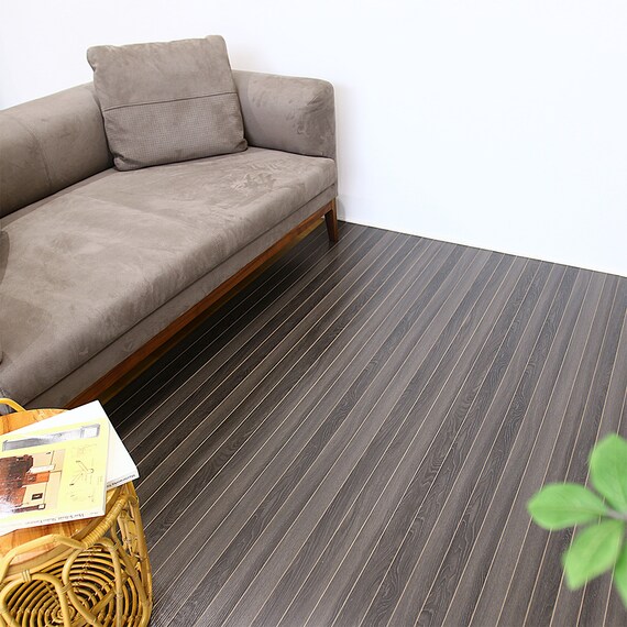 キズ・汚れに強いウッドカーペット 団地間3畳(ウッディ/ブラック) 9枚目画像