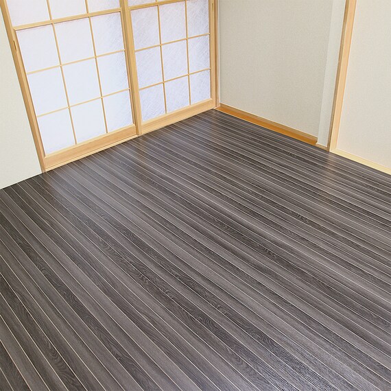 キズ・汚れに強いウッドカーペット 団地間3畳(ウッディ/ブラック) 11枚目画像