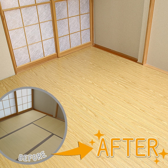 キズ・汚れに強いウッドカーペット 団地間6畳(ウッディ/オーク) 6枚目画像