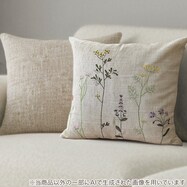 可愛い花柄の刺繍クッションカバー (キャプセラ)