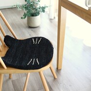 手織りの羊毛チェアパッド･マット 猫ギャッベ